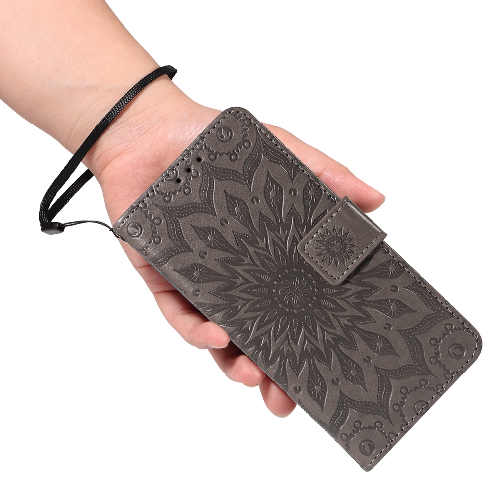 Sunflower knižkové púzdro na Xiaomi Redmi 15C 4G/5G (173mm) - šedé
