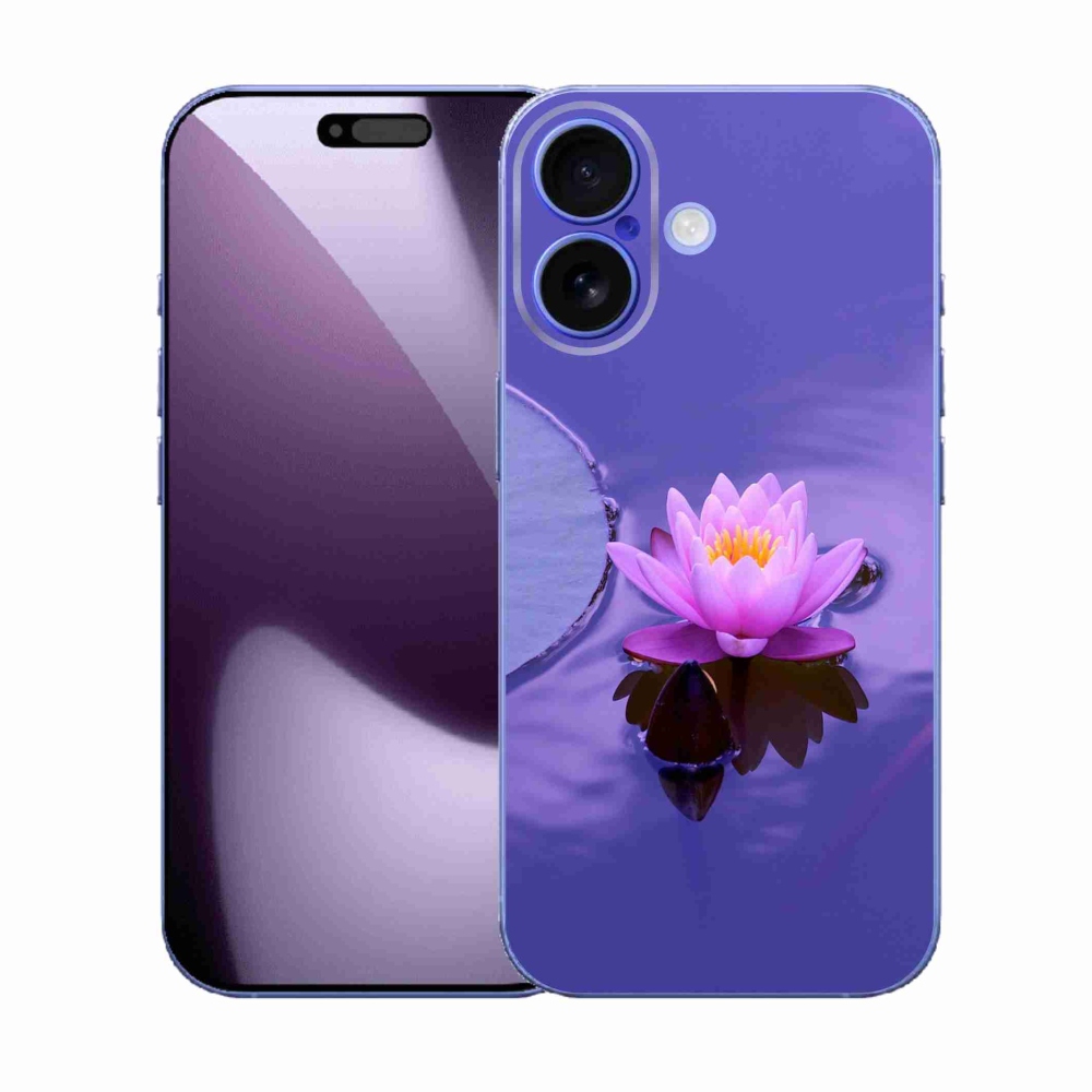 Gélový kryt mmCase na iPhone 17 - kvet na hladine