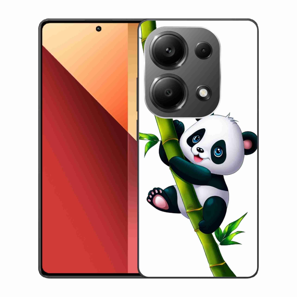 Gélový kryt mmCase na Xiaomi Redmi Note 13 Pro 4G/Poco M6 Pro - panda na bambuse