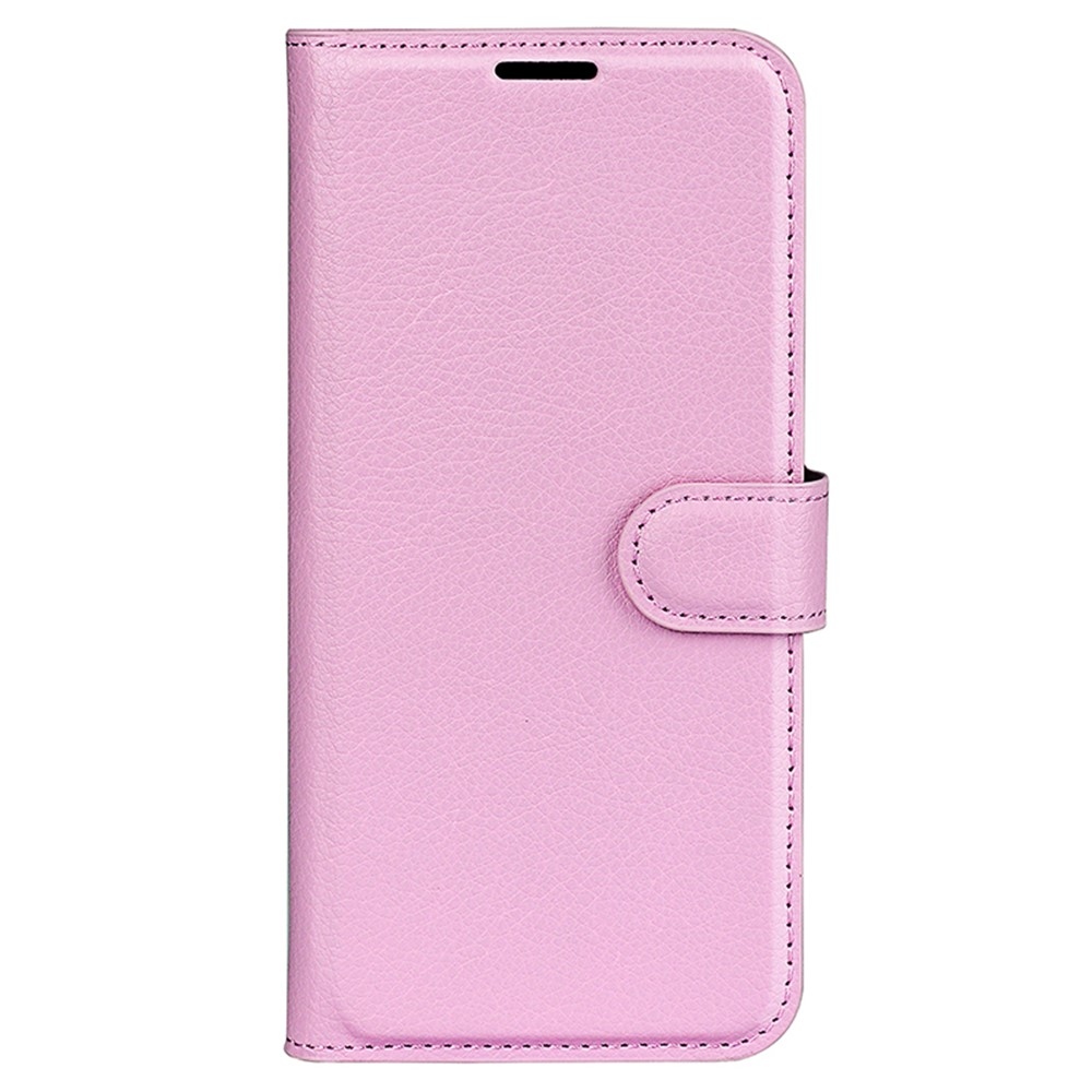 Litchi knižkové púzdro na Motorola Moto G85 5G - ružové