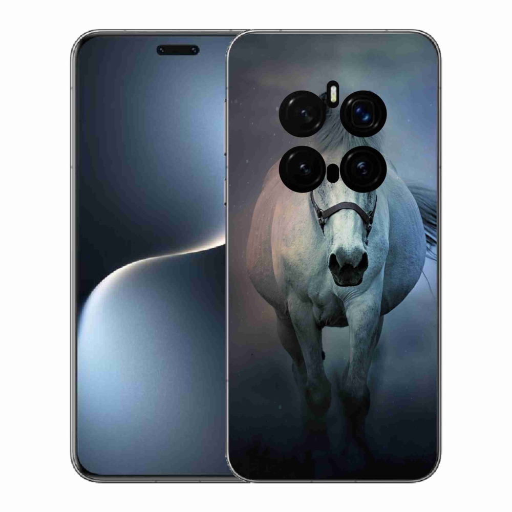 Gélový kryt mmCase na Honor Magic 7 Pro 5G - bežiaci biely kôň