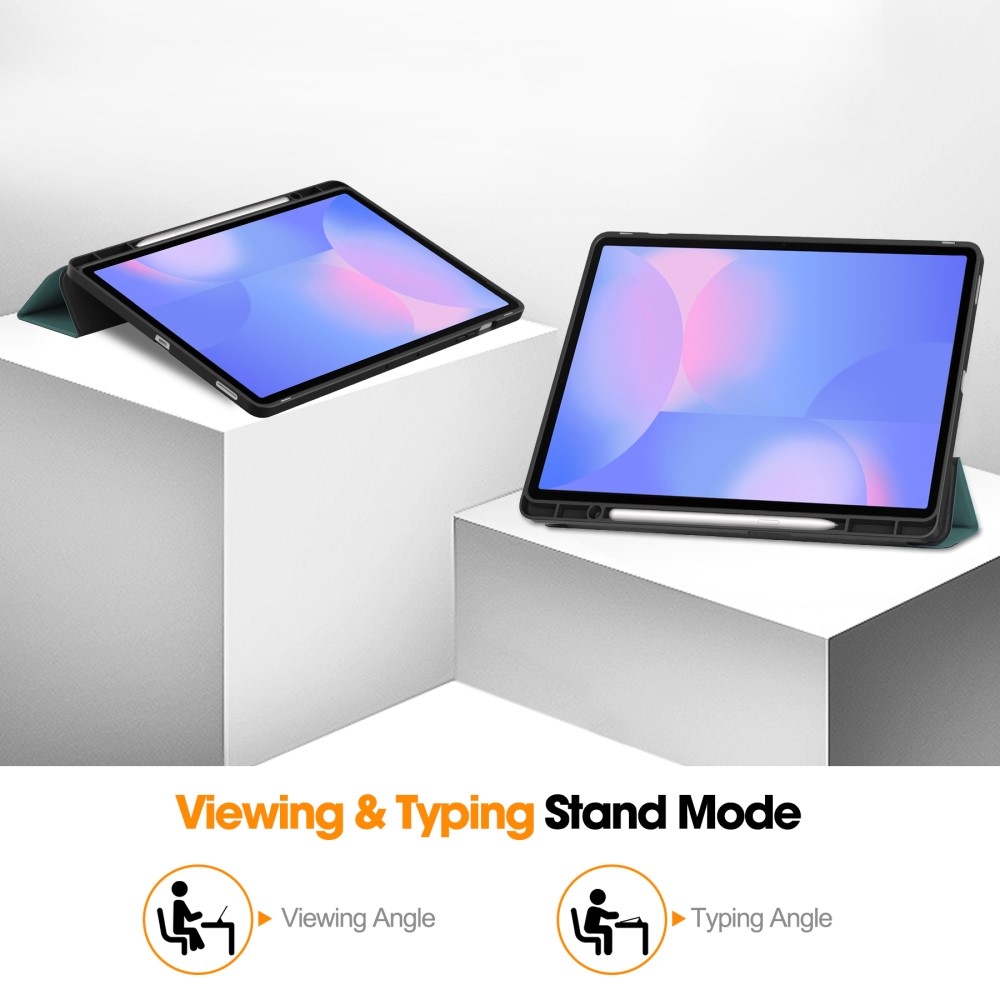 Casy inteligentné zatváracie púzdro na Samsung Galaxy Tab S10 FE+ - zelené