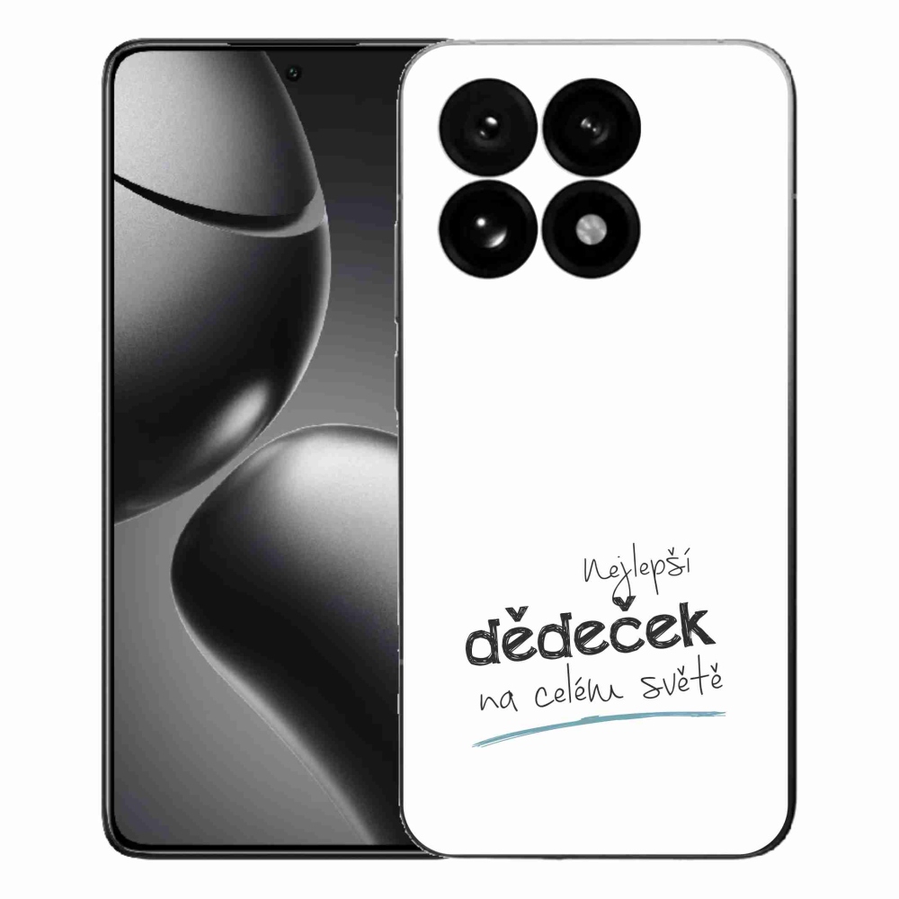 Gélový kryt mmCase na Xiaomi 15T - najlepší dedko 3 biele pozadie