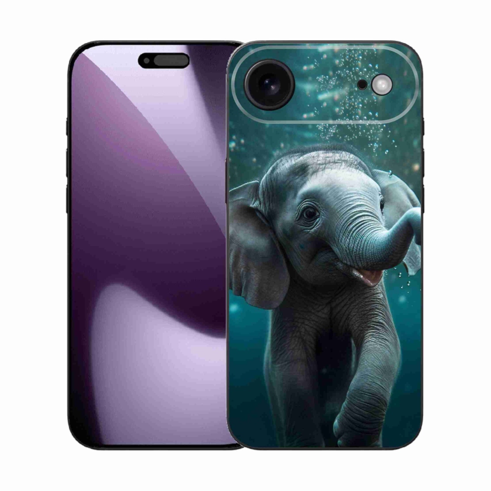 Gélový kryt mmCase na iPhone 17 Air - sloník pod vodou