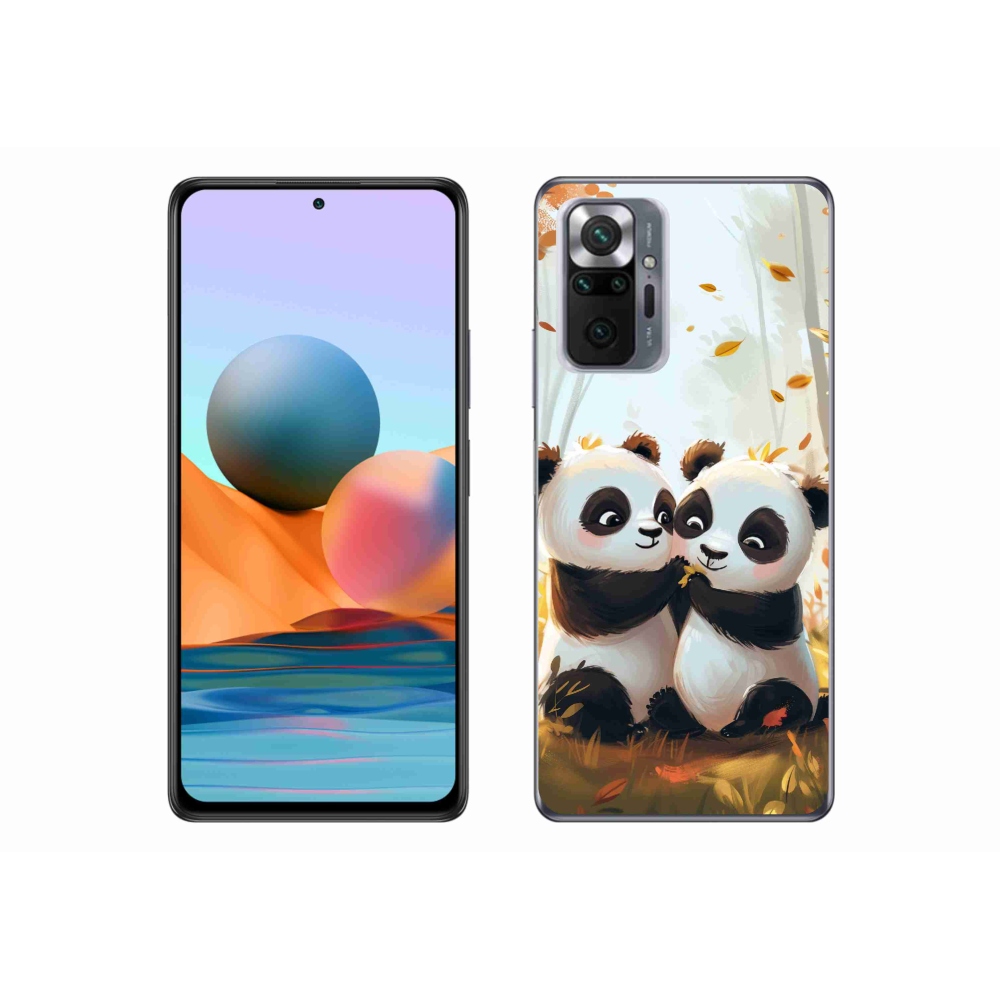 Gélový kryt mmCase na Xiaomi Redmi Note 10 Pro - pandy