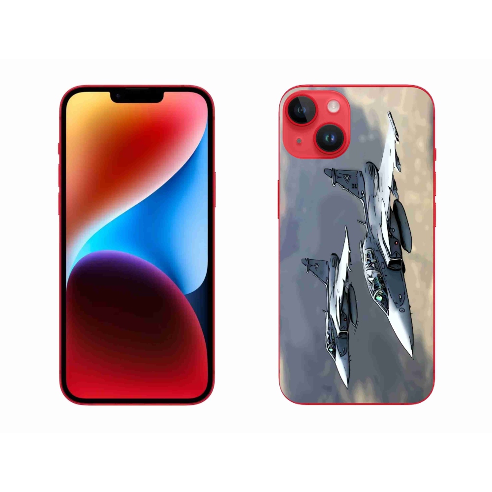 Gélový kryt mmCase na iPhone 14 Plus - stíhačky