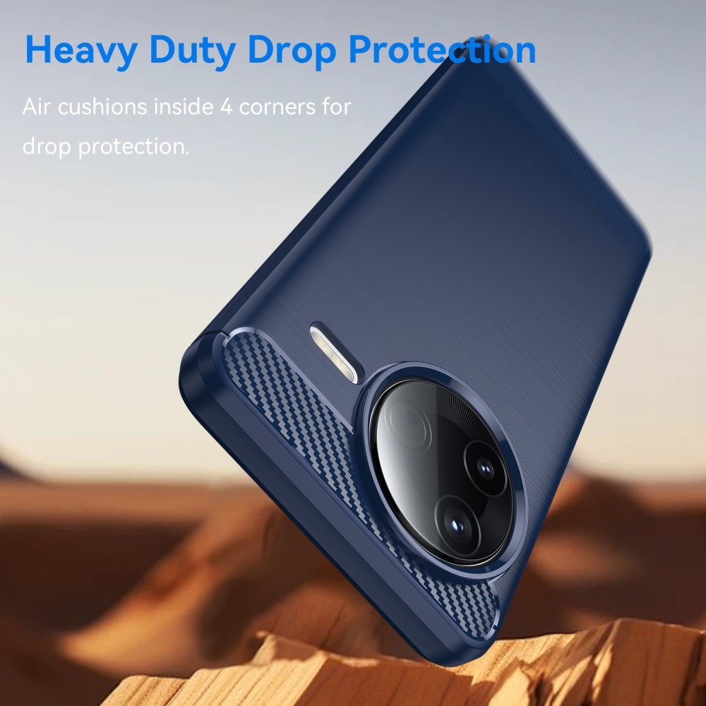 Carbon odolný gélový obal na Xiaomi Poco F7 Pro - modrý