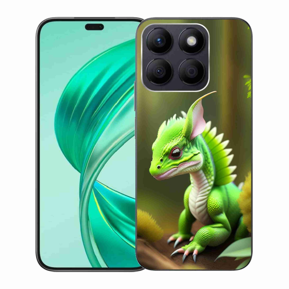 Gélový kryt mmCase na Honor X8b - zelený dráčik