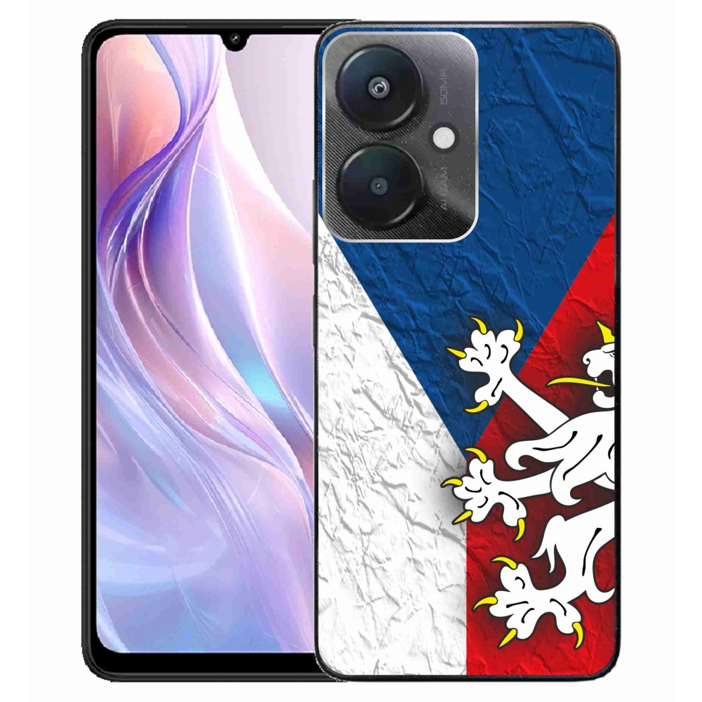 Gélový kryt mmCase na Xiaomi Redmi 13C 5G - česká vlajka 1