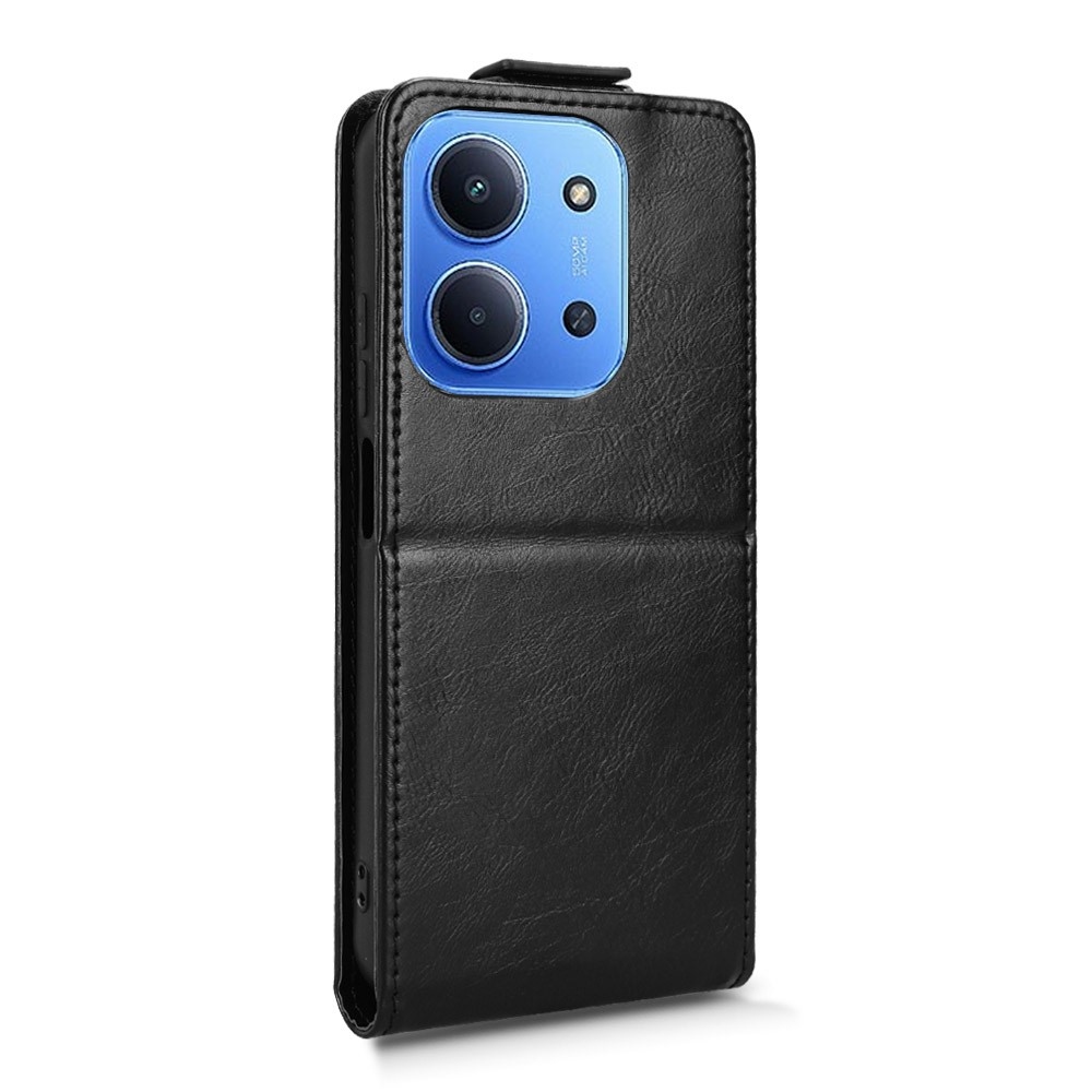 Vert flipové púzdro na Xiaomi Redmi 15C 4G (171mm)/Poco C85 4G (171mm) - čierne
