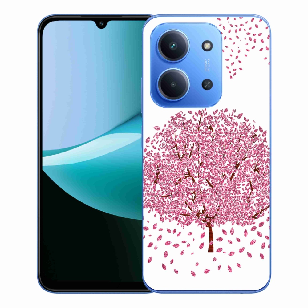 Gélový kryt mmCase na Xiaomi Redmi 15C 4G/5G (173mm) - kreslený strom s listami