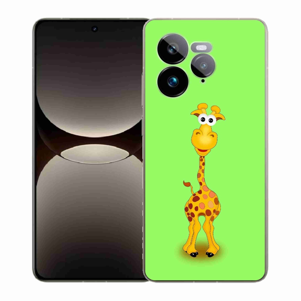 Gélový kryt mmCase na Realme GT 7 Pro 5G - kreslená žirafa
