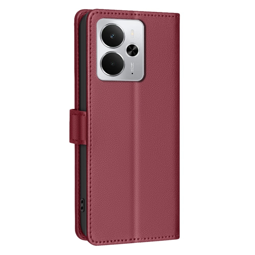 BINFEN knižkové puzdro na Realme 14 5G - červené