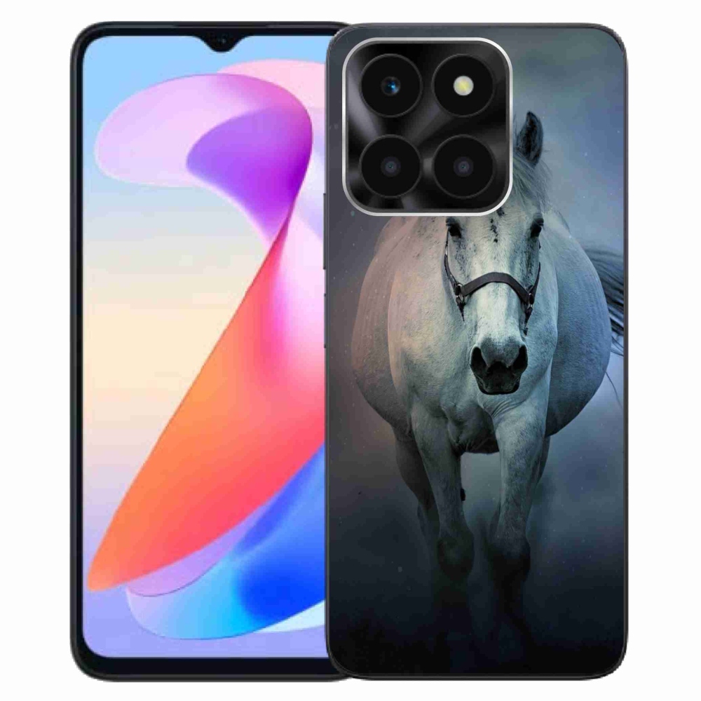 Gélový obal mmCase na Honor X6a - bežiaci biely kôň