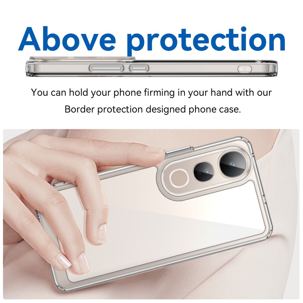 Gélový obal s pevným chrbtom na Vivo V50 Lite 4G/5G - priehľadný