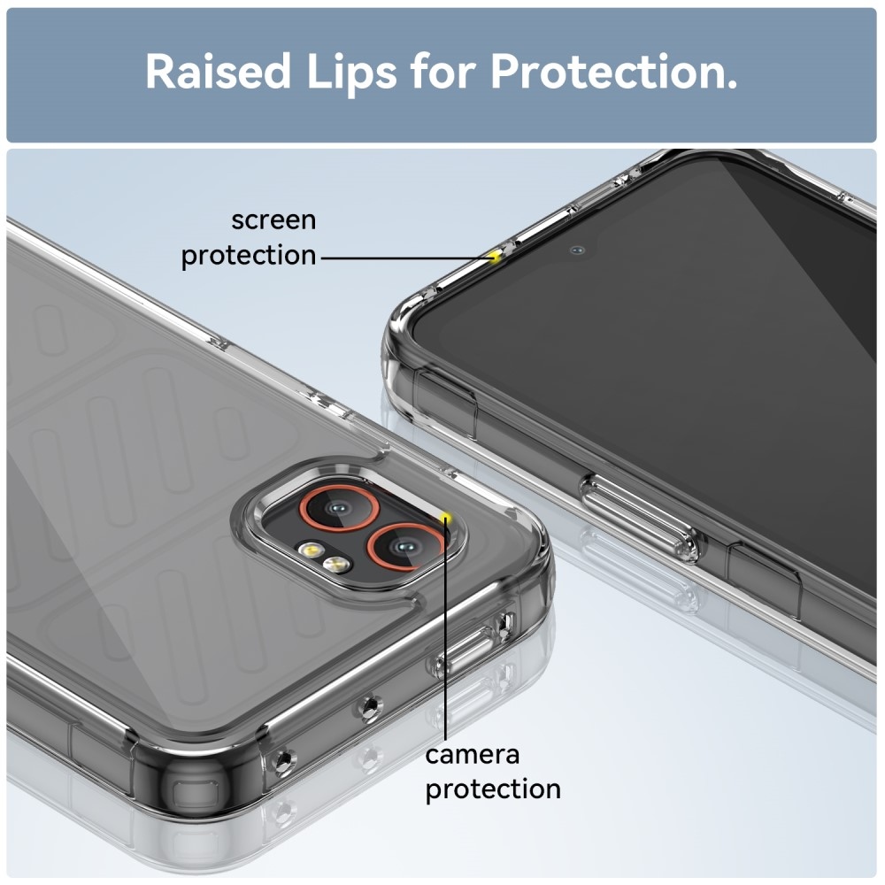 Gélový obal s pevným chrbtom na Samsung Galaxy Xcover 7 Pro - priehľadný