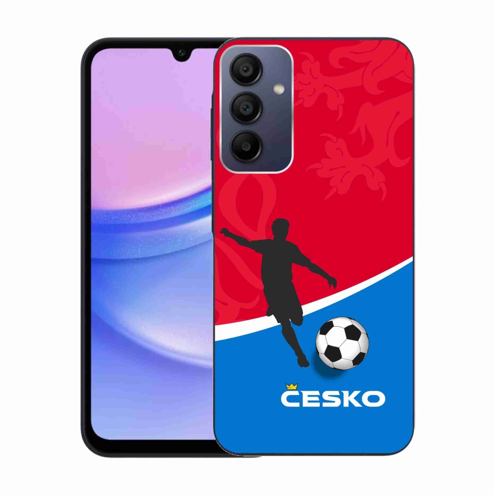 Gélový kryt mmCase na Samsung Galaxy A15 4G/5G - futbal Česko