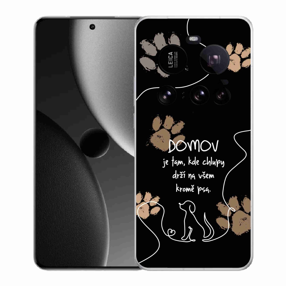 Gélový kryt mmCase na Xiaomi 15 Ultra - psí motív čierne pozadie