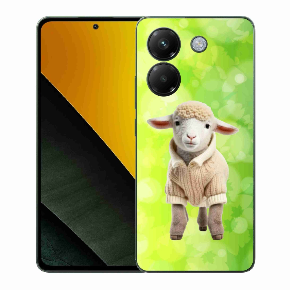 Gélový kryt mmCase na Xiaomi Poco M7 Pro 5G - jahňa vo svetri