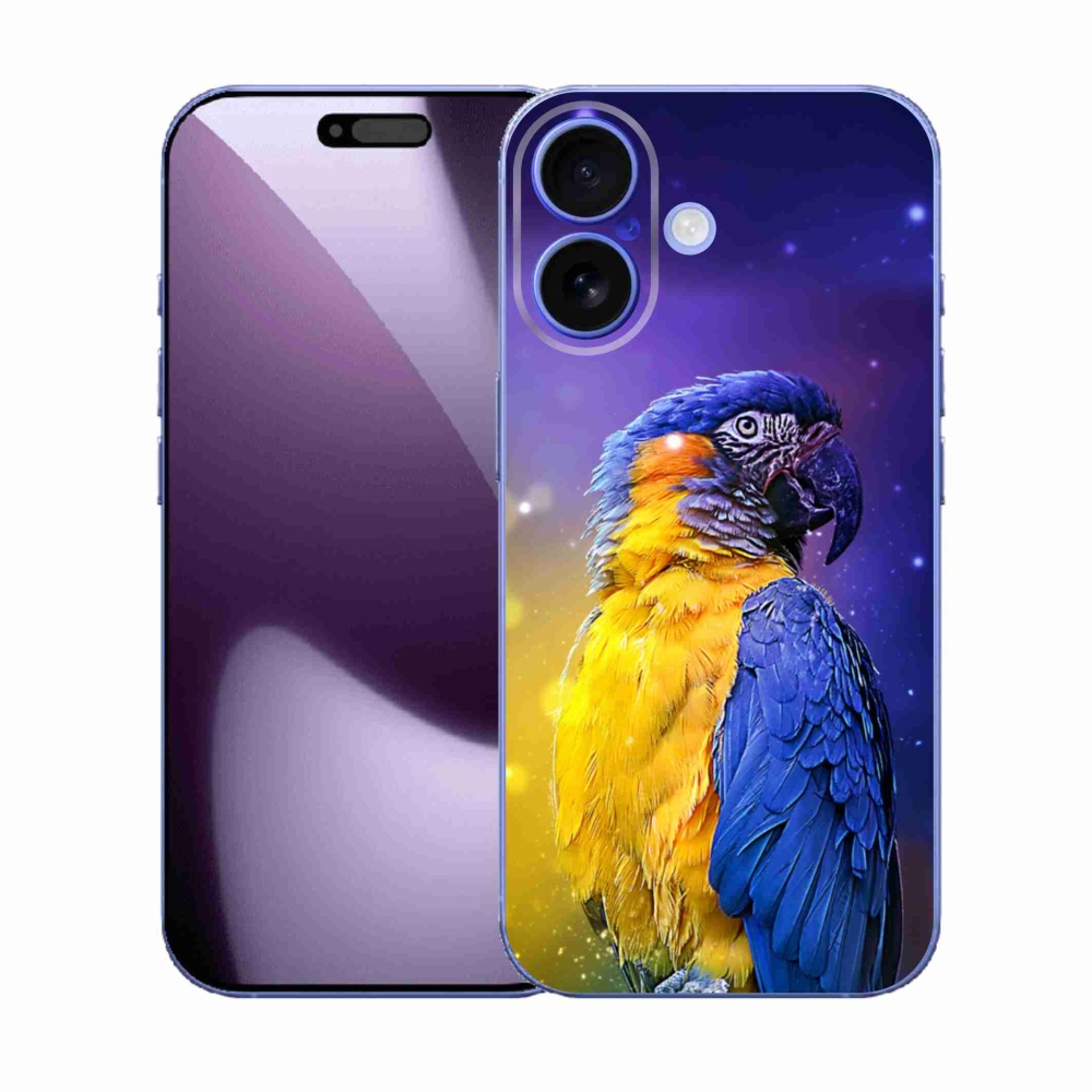 Gélový kryt mmCase na iPhone 17 - papagáj ara 1