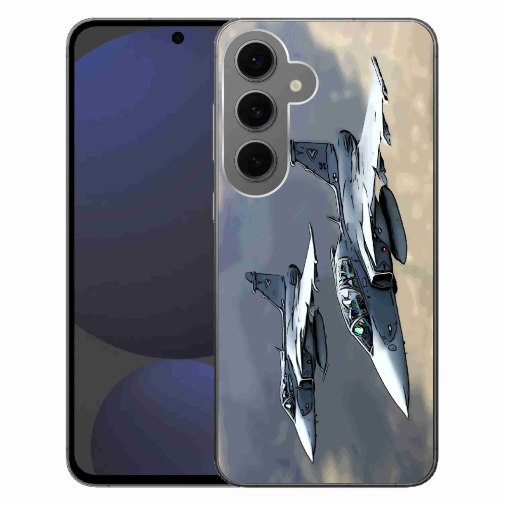 Gélový kryt mmCase na Samsung Galaxy S24 FE - stíhačky