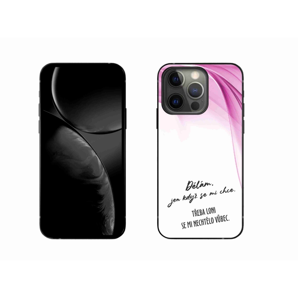 Gélový kryt mmCase na iPhone 13 Pro 6.1 - vtipný text 12 biele pozadie