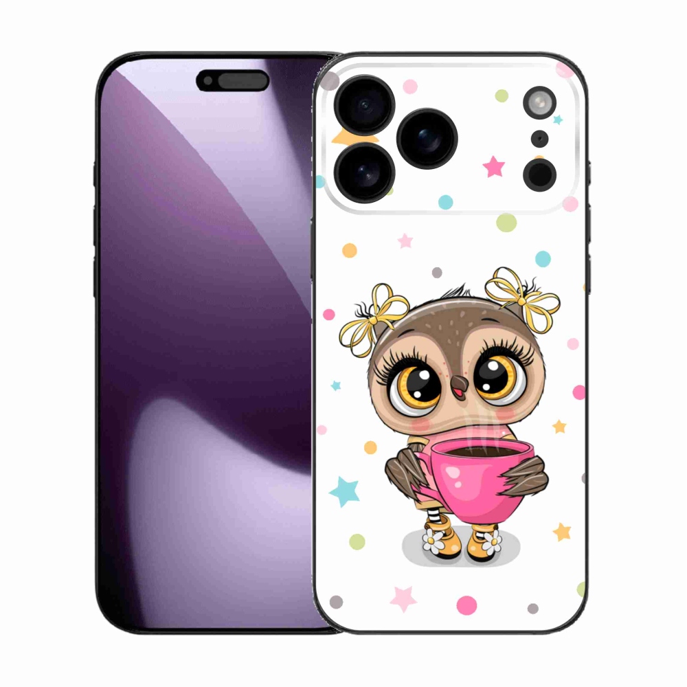 Gélový kryt mmCase na iPhone 17 Pro Max - kreslená sovička