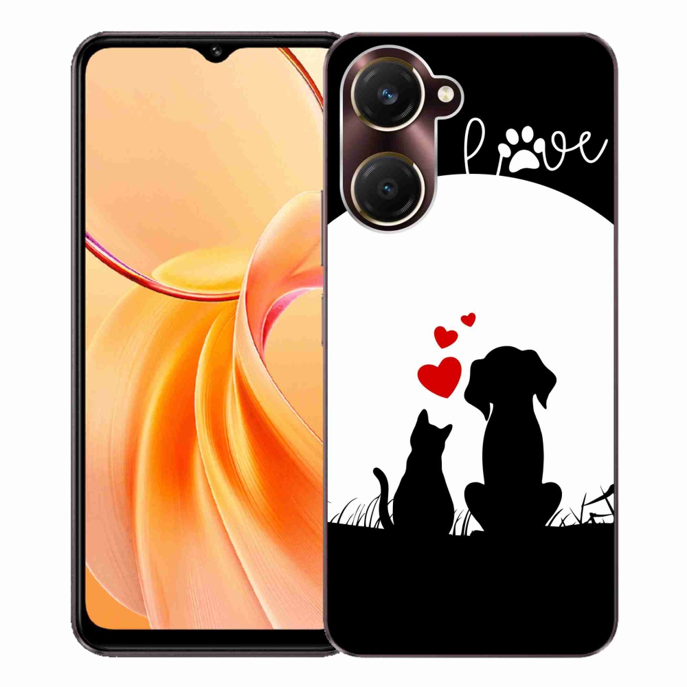 Gélový kryt mmCase na Vivo Y28s 5G - zvieracia láska