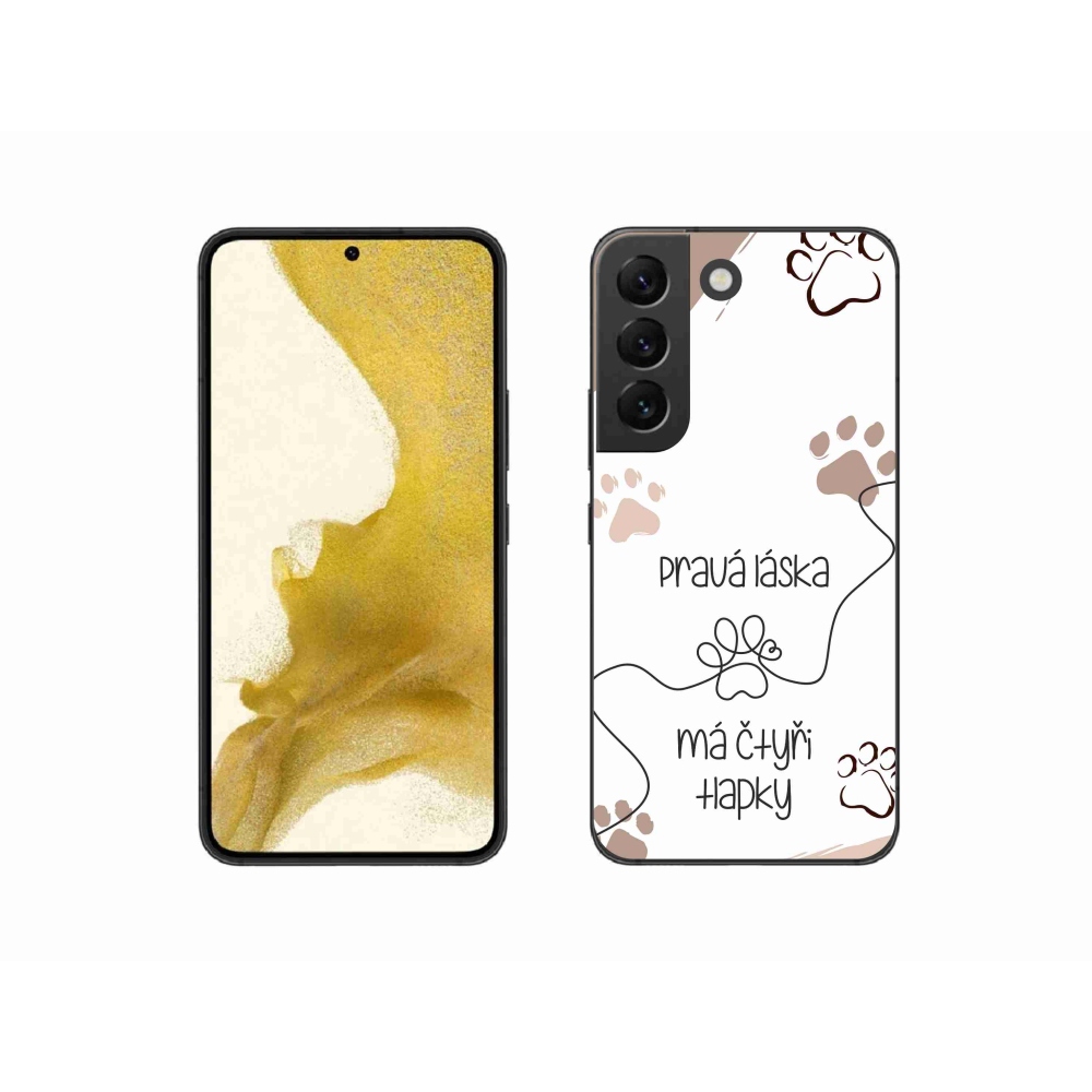 Gélový kryt mmCase na Samsung Galaxy S22 5G - psí motív 1 biele pozadie