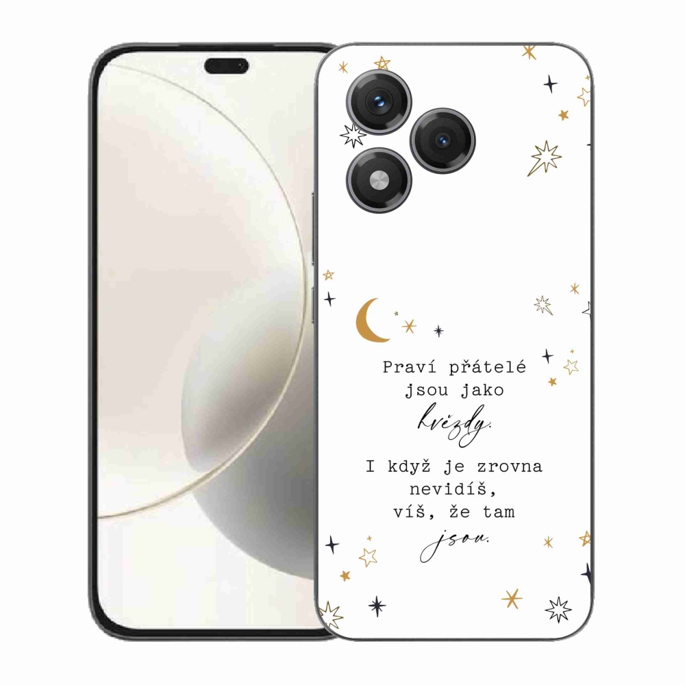 Gélový kryt mmCase na Honor 400 Lite - citát 6 biele pozadie