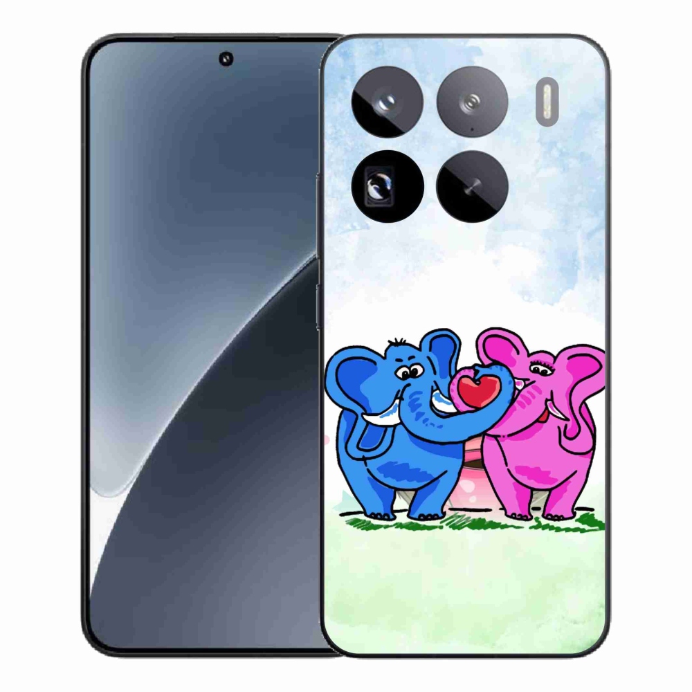 Gélový kryt mmCase na Xiaomi 15 Pro - zamilovaní slony