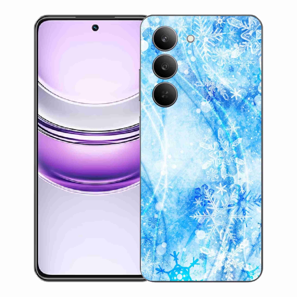 Gélový kryt mmCase na Realme 14x 5G - snehové vločky