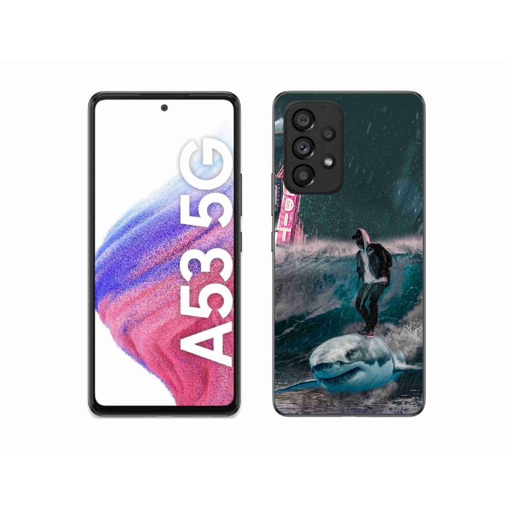 Gélový kryt mmCase na Samsung Galaxy A53 5G - žralok