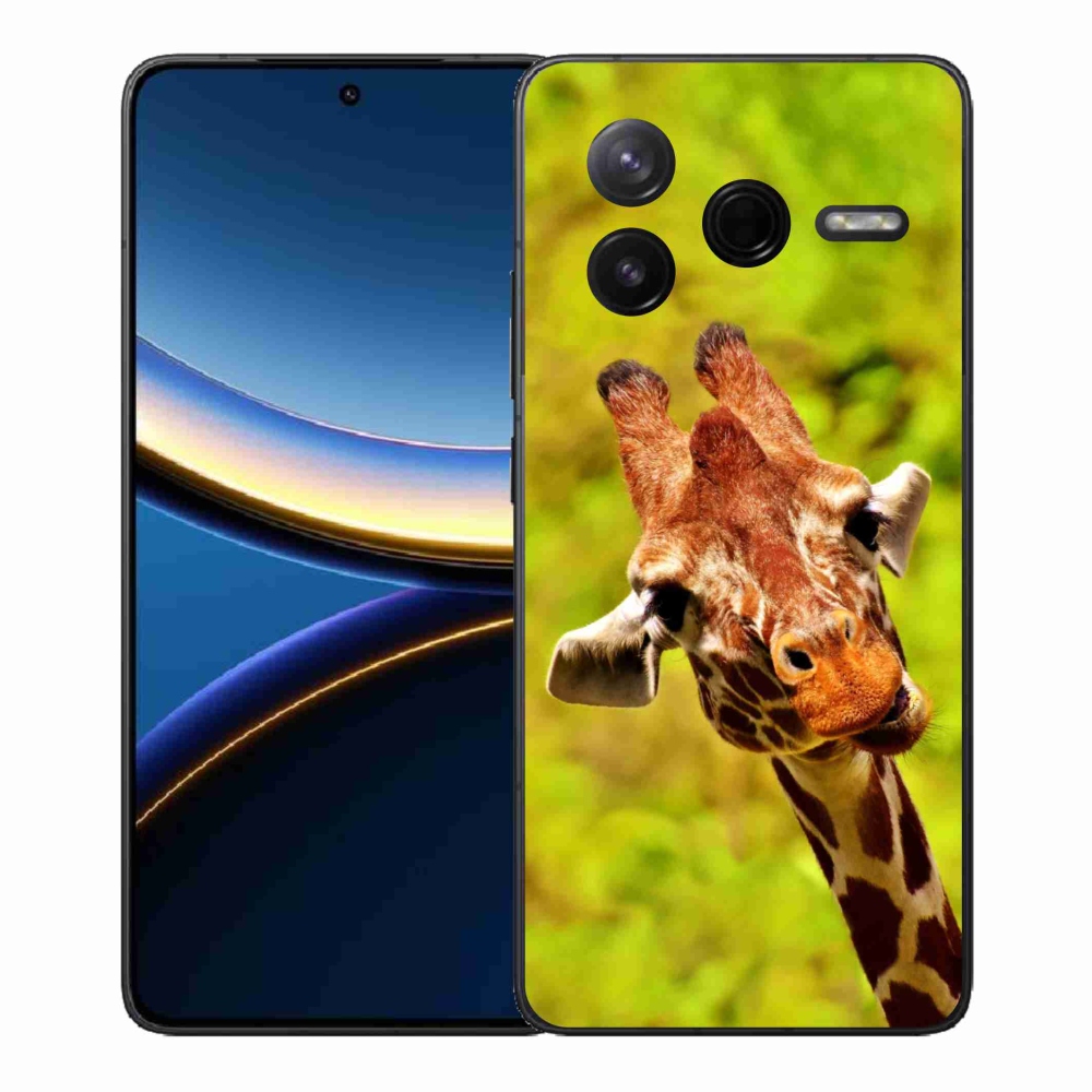 Gélový kryt mmCase na Xiaomi Poco F7 Pro - žirafa