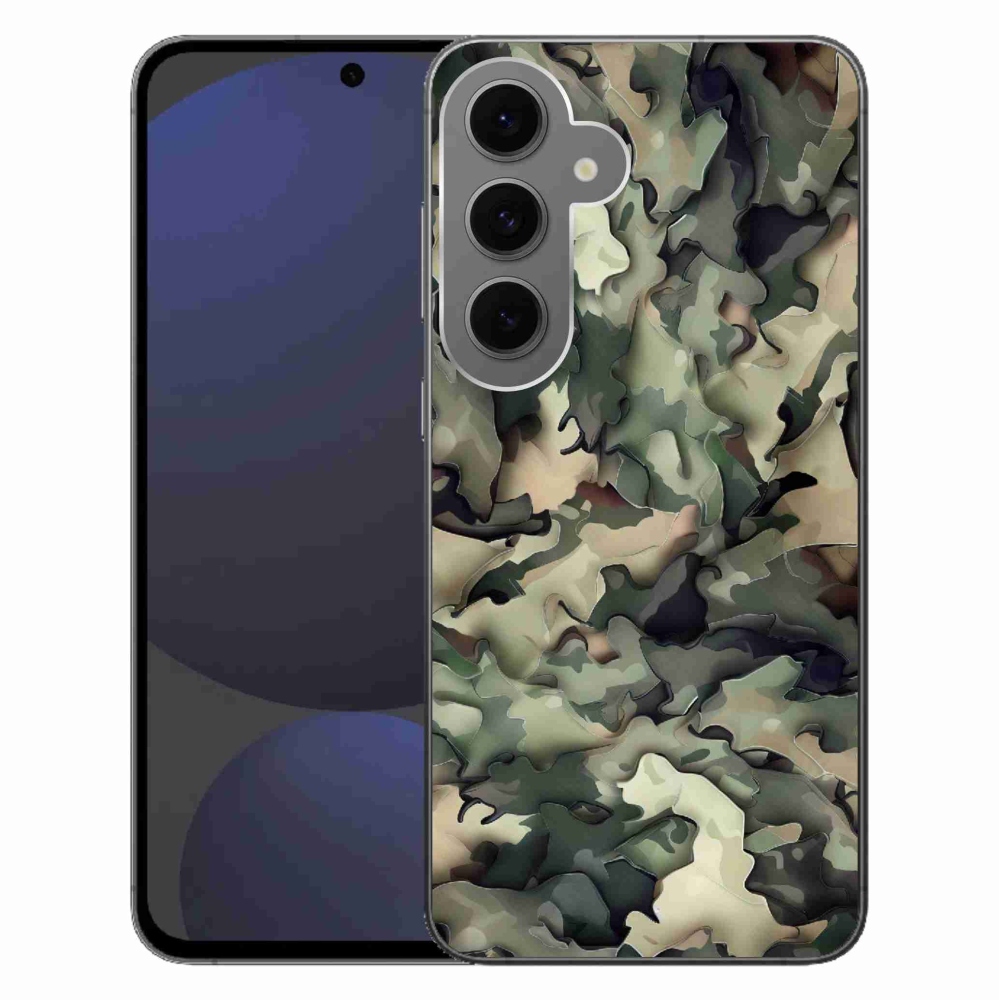 Gélový kryt mmCase na Samsung Galaxy S24 FE - maskáčový vzor 9