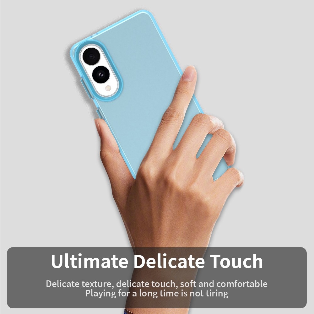 Candys matný gélový obal na Samsung Galaxy S25 Edge - svetlomodrý