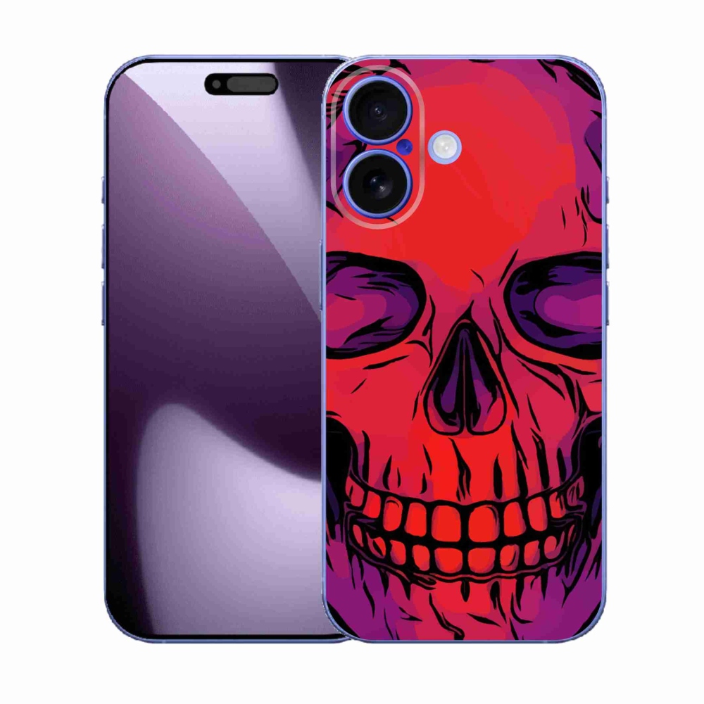 Gélový kryt mmCase na iPhone 17 - lebka