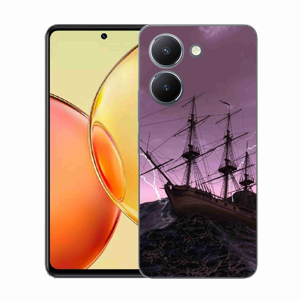 Gélový kryt mmCase na Vivo Y36 - loď v búrke