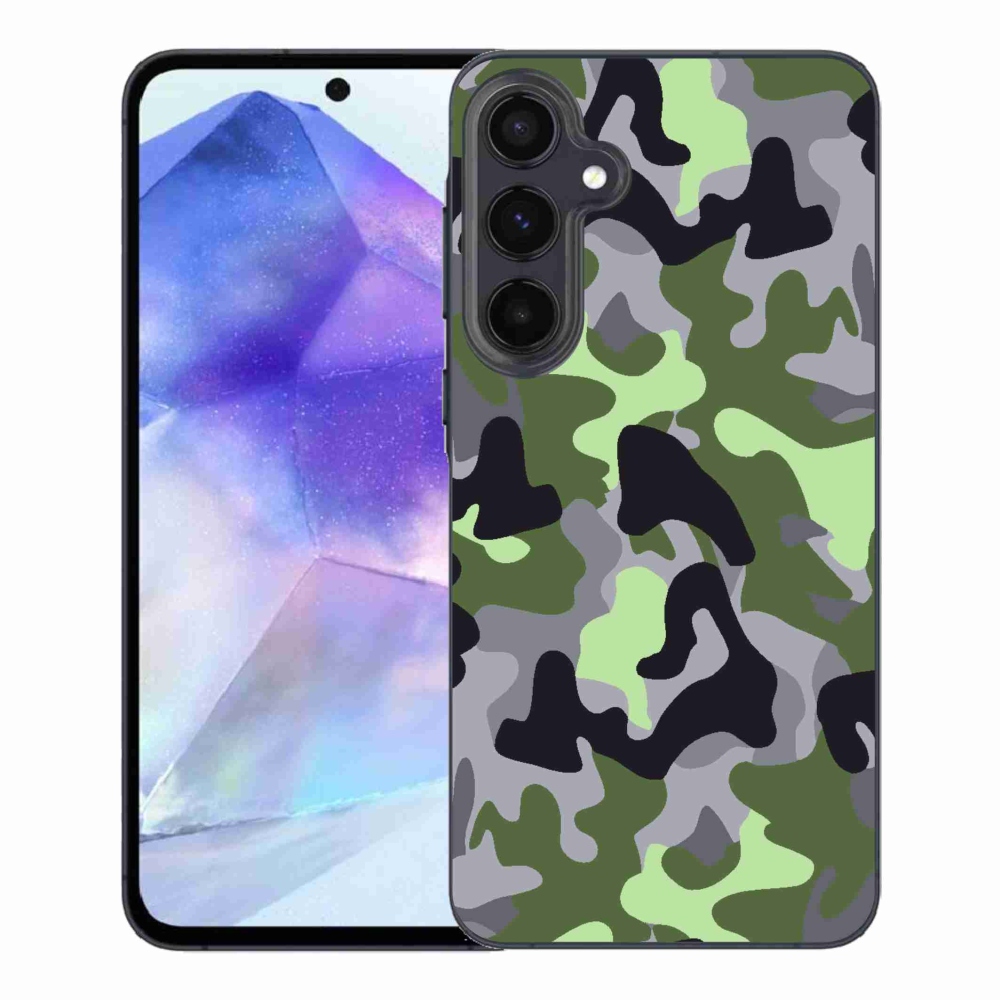 Gélový kryt mmCase na Samsung Galaxy A55 5G - maskáčový vzor 7