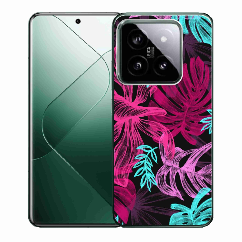 Gélový kryt mmCase na Xiaomi 14 - kvety 1