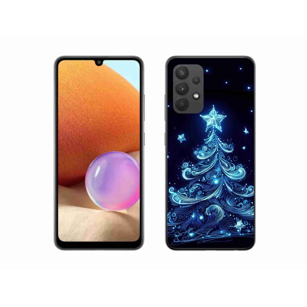 Gélový kryt mmCase na Samsung Galaxy A32 4G - neónový vianočný stromček 4