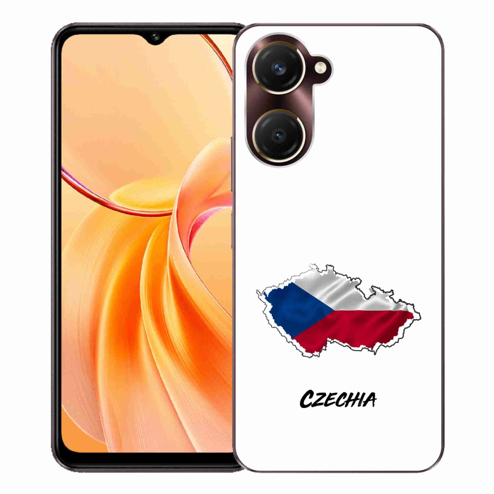 Gélový kryt mmCase na Vivo Y28s 5G - Czechia biele pozadie