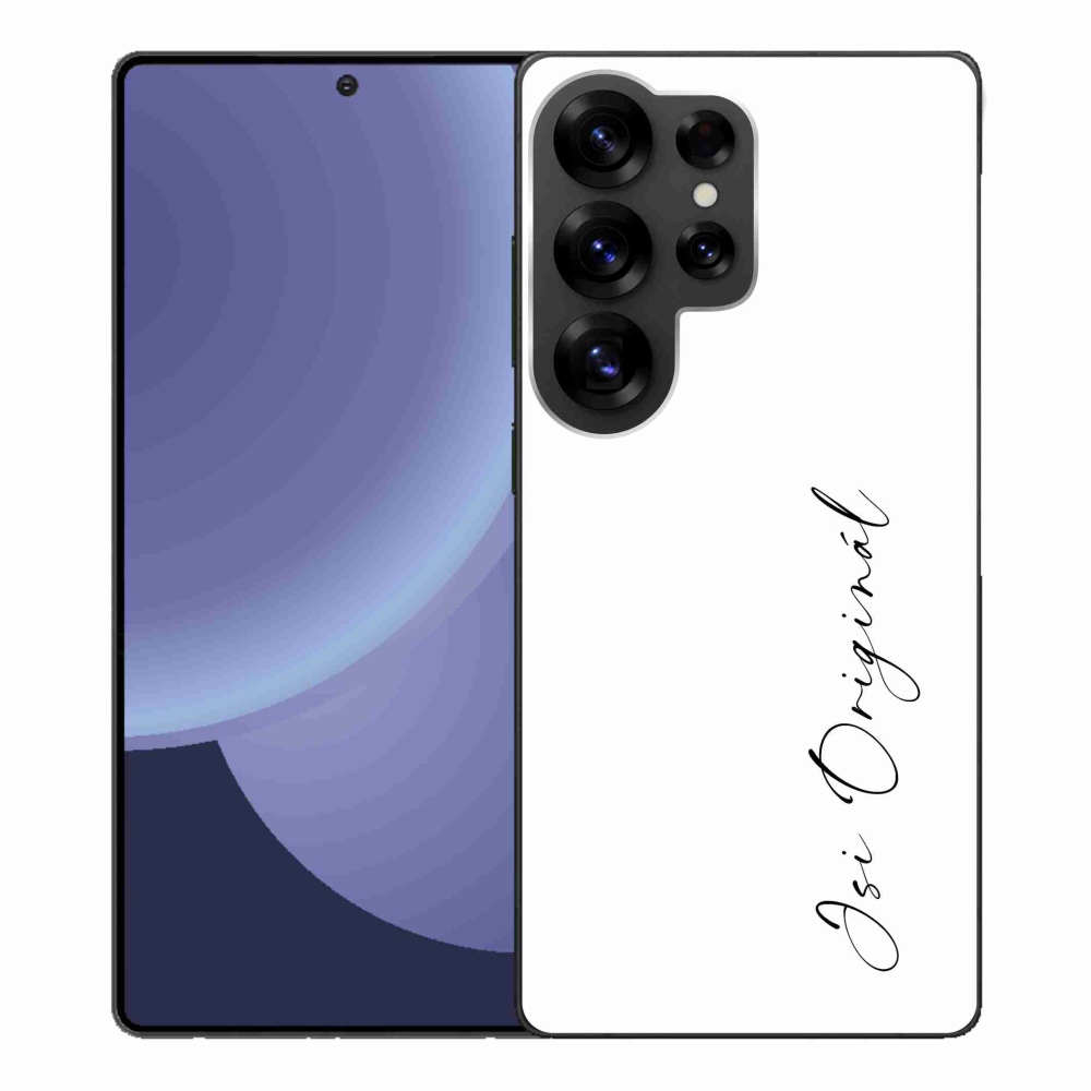 Gélový kryt mmCase na Samsung Galaxy S25 Ultra - si originál biele pozadie