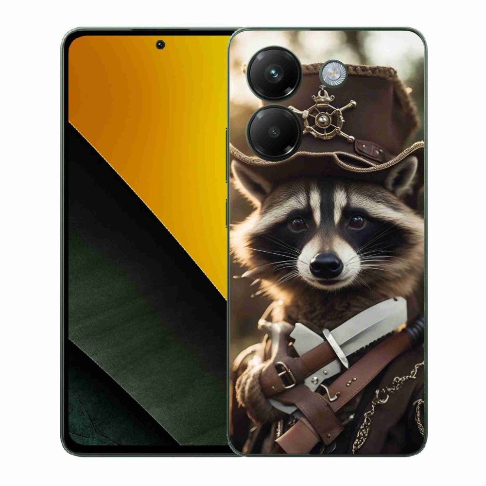 Gélový kryt mmCase na Xiaomi Poco M7 Pro 5G - mýval v uniforme