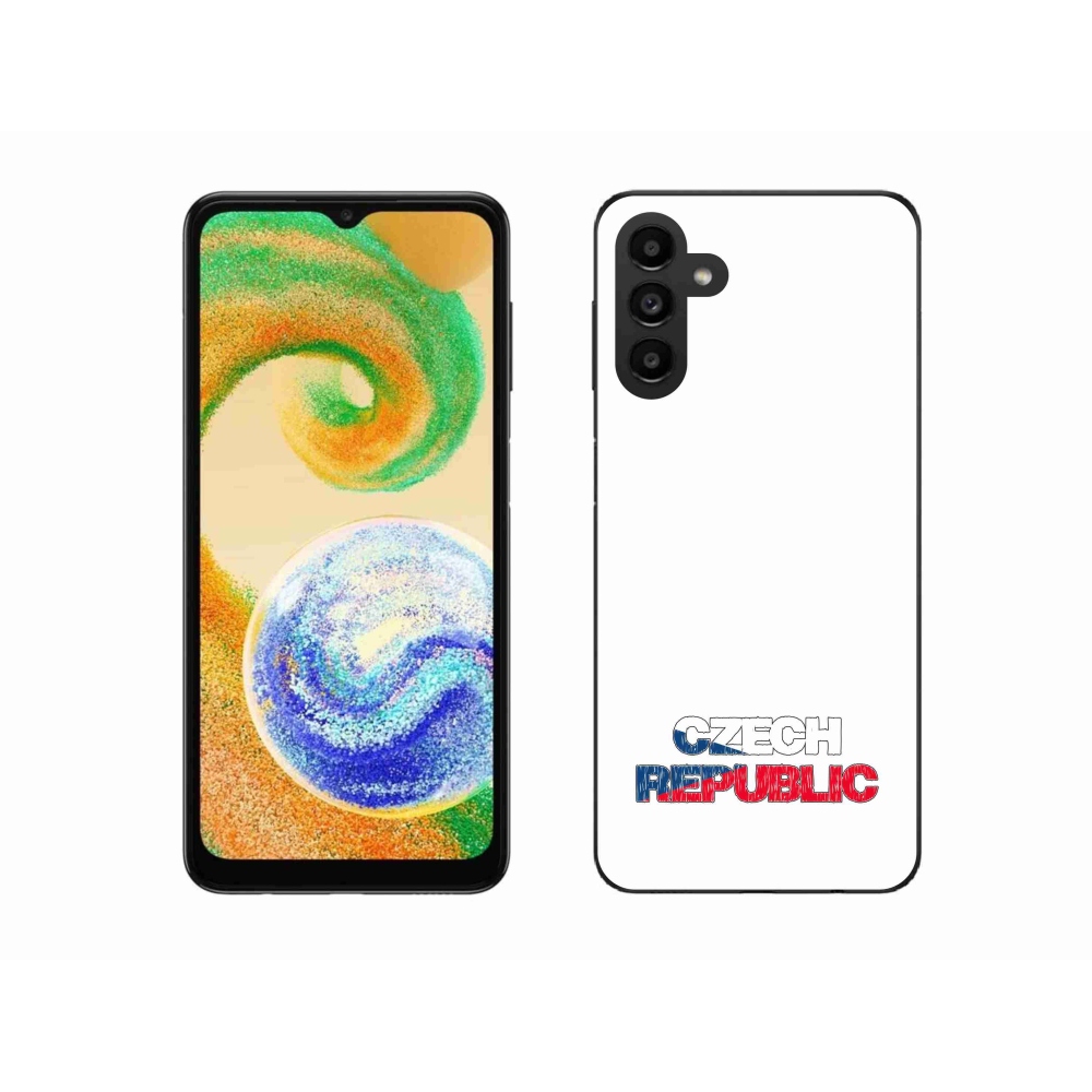 Gélový kryt mmCase na Samsung Galaxy A04s (164.7x76.7x9.1mm) - Czech Republic biele pozadie