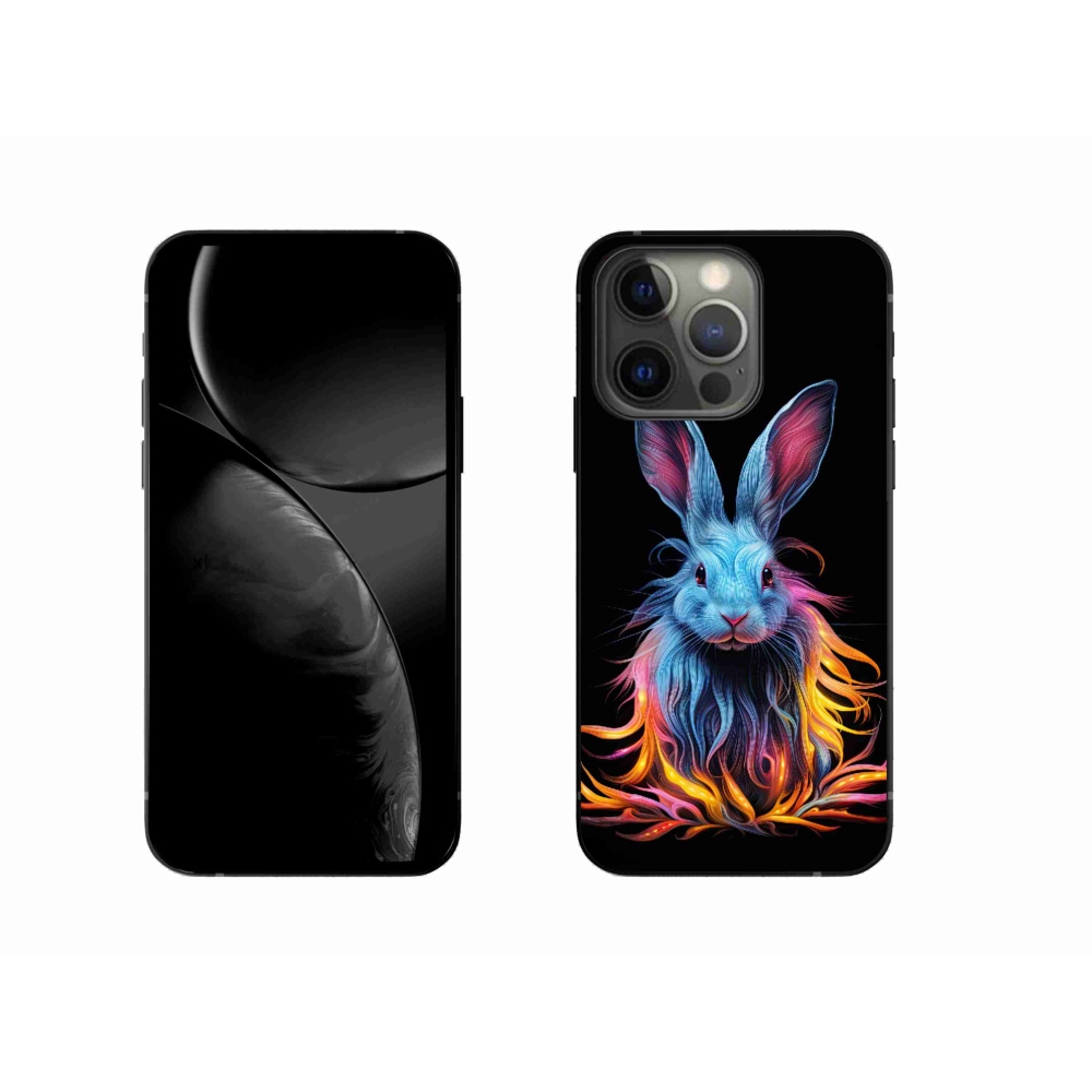 Gélový kryt mmCase na iPhone 13 Pro - abstraktný zajac