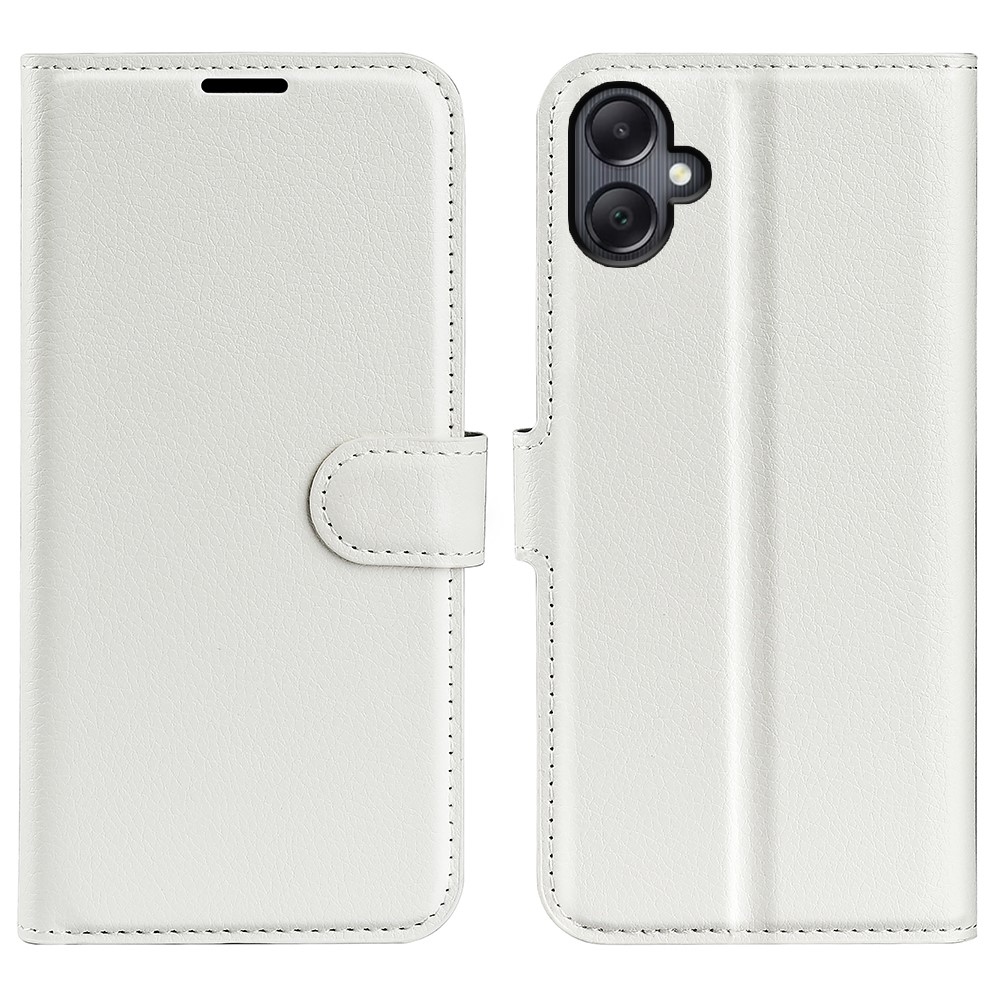 Litchi knižkové púzdro na Samsung Galaxy A06 4G - biele