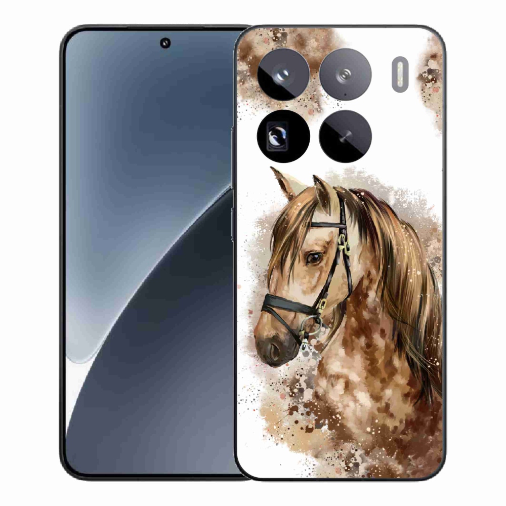 Gélový kryt mmCase na Xiaomi 15 Pro - hnedý kreslený kôň