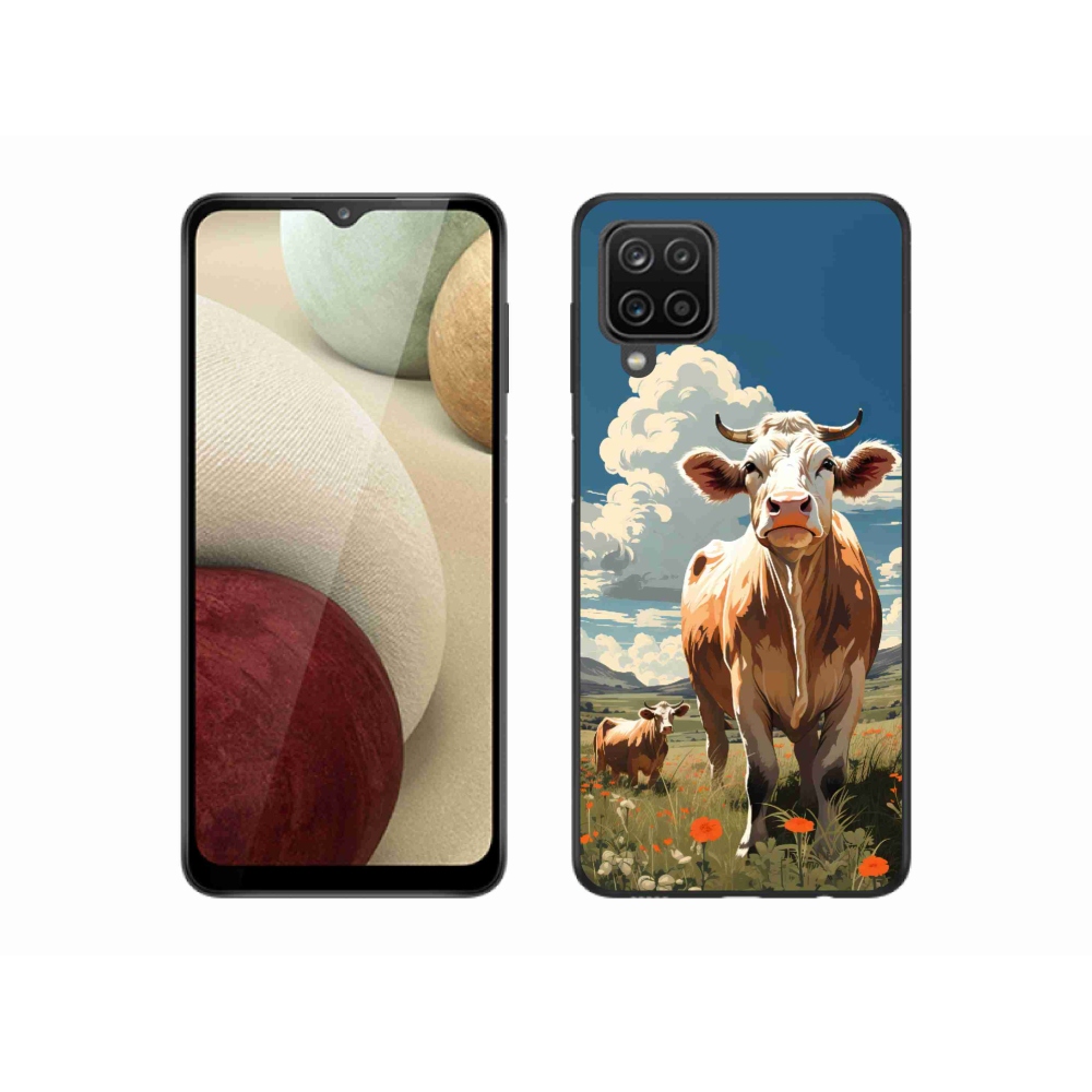 Gélový kryt mmCase na Samsung Galaxy M12 - kravy na lúke