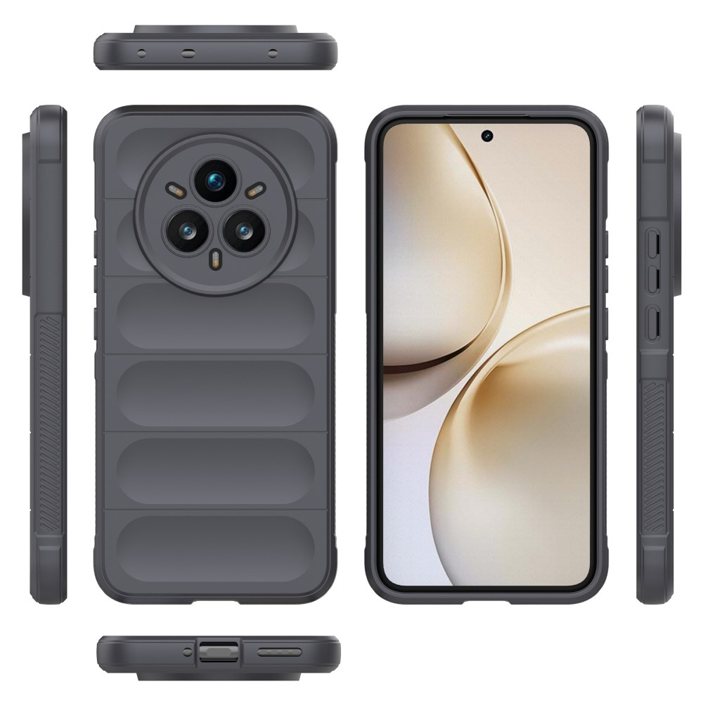 Rugg odolný gélový obal na Realme 14 Pro+ 5G - tmavosivý